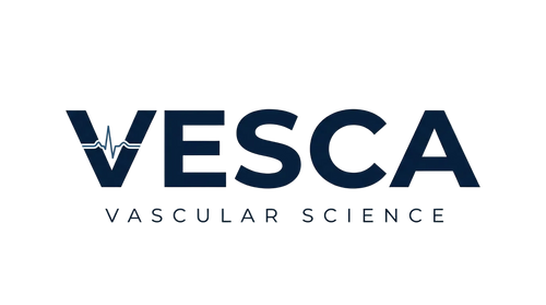 VESCA Vascular Science logo on a white background